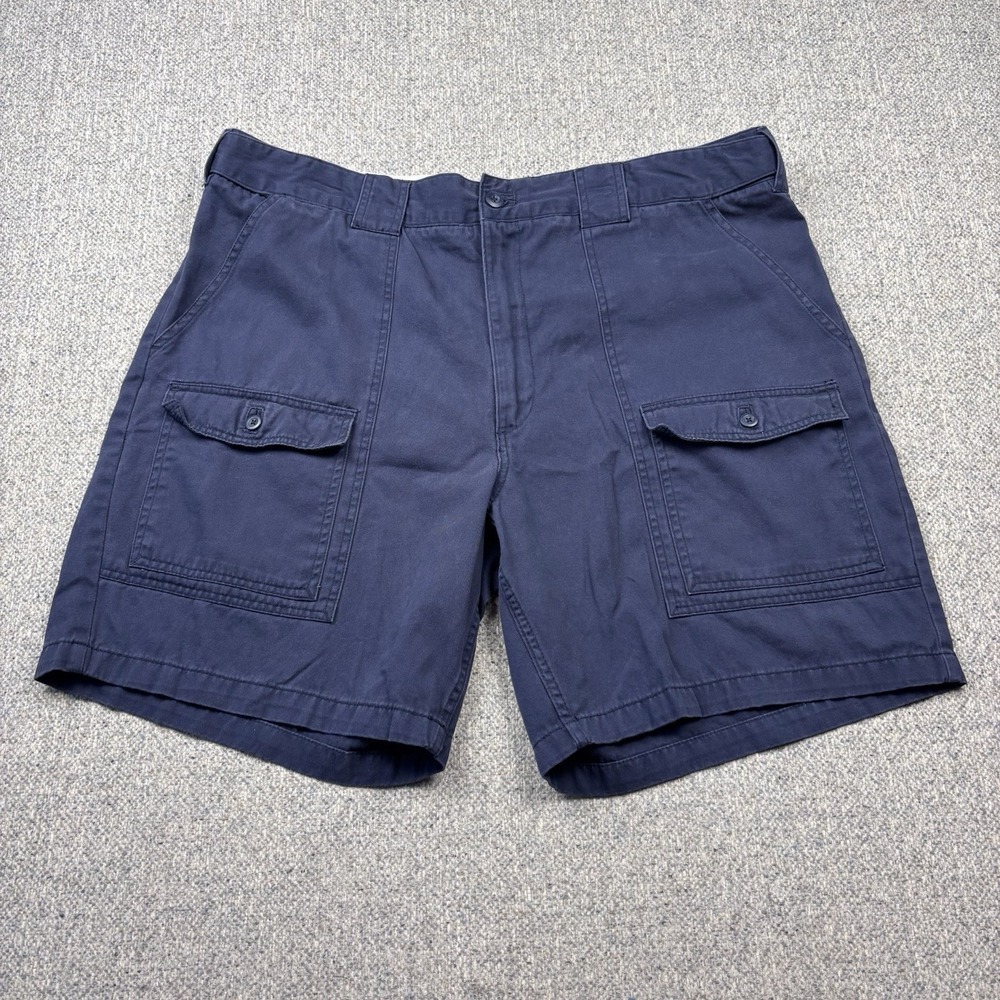 Foundry Supply Co Cargo Shorts Men's Sz 46 Navy Blue Casual Utility Shorts